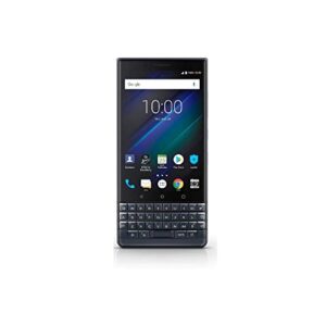 blackberry key2 le (lite) dual-sim (64gb, bbe100-4, qwerty keypad) (gsm only, no cdma) factory unlocked 4g smartphone (slate/space blue) - international version