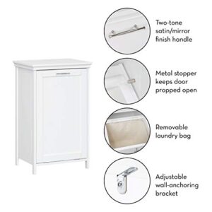 Somerset Tilt-Out Laundry Hamper, White