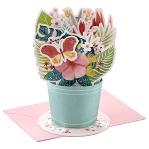 hallmark paper wonder pop up card for mothers day, graduation, administrative professionals day or nurses day (displayable bouquet)