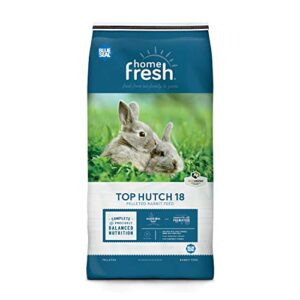 blue seal home fresh rabbit food top hutch 18% 50lb bag