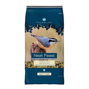 blue seal neat feast wild bird seed | convenient shell-free mix | attracts wide variety of birds | 20 pound bag