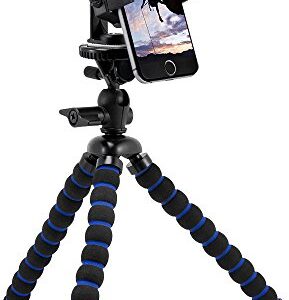 Arkon Pro Phone Stand Black Retail - HD8RV29 & iPhone Tripod Mount for iPhone X iPhone 8 7 6S Plus iPhone 8 7 6S Galaxy Note 8 5 S8 S7 Retail Black