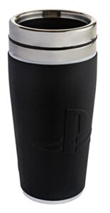paladone playstation thermal travel coffee mug & reusable sticker set