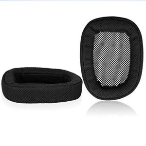 jarmor replacement memory foam & mesh fabric ear cushion pads cover for logitech g433 g233 g pro headphone only (black&fabric)