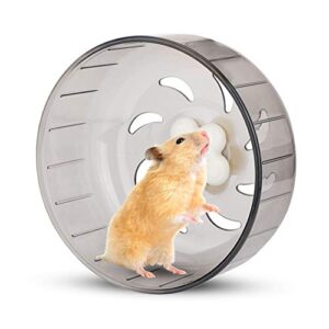 hamster running wheel, 13cm hamster wheel small pet hamster exercise wheel silent plastic running toy for small animal hamster gerbil guinea pig