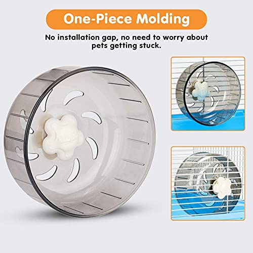 Hamster Running Wheel, 13cm Hamster Wheel Small Pet Hamster Exercise Wheel Silent Plastic Running Toy for Small Animal Hamster Gerbil Guinea Pig