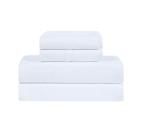 TRULY CALM HOME FOR HEALTH Antimicrobial White Full 4 Piece Sheet Set (SS3829WTFU-4700)