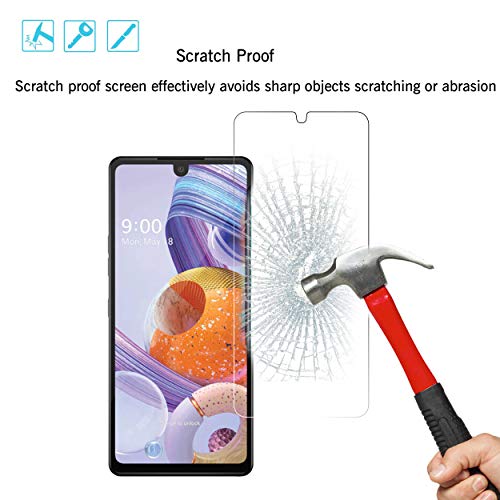 Ailun Screen Protector for LG stylo 6 3Pack 0.33mm 2.5D Edge Tempered Glass,Anti-Scratch,Case Friendly