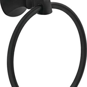 Delta Faucet 76446-BL Ashlyn Wall Mounted Towel Ring in Matte Black