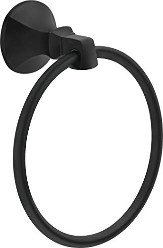 Delta Faucet 76446-BL Ashlyn Wall Mounted Towel Ring in Matte Black