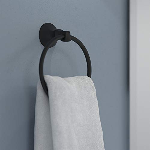 Delta Faucet 76446-BL Ashlyn Wall Mounted Towel Ring in Matte Black