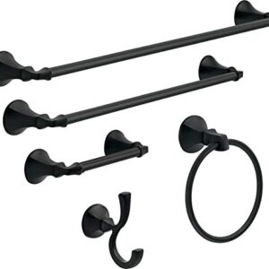 Delta Faucet 76446-BL Ashlyn Wall Mounted Towel Ring in Matte Black