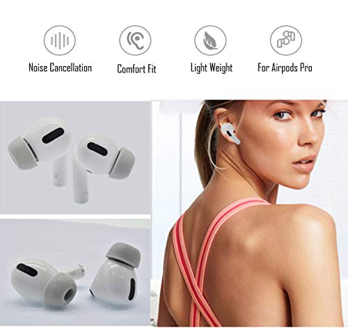 Zotech Replacement 3 Pairs Memory Foam Ear Tips for Apple Airpods Pro Grey (S/M/L)