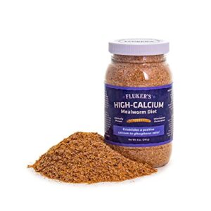 fluker's high calcium mealworm diet - can be used as a gut-loading food or bedding, 6oz