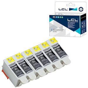lcl compatible ink cartridge replacement for kodak 30 30xl 30b xl 30b/xl high yield 1550532 1.2 3.2 3.2s c100 c110 c115 c300 c310 c315 c330 c360 2100 2150 2170 2.2 3.1 5.1 4.2 (6-pack black)