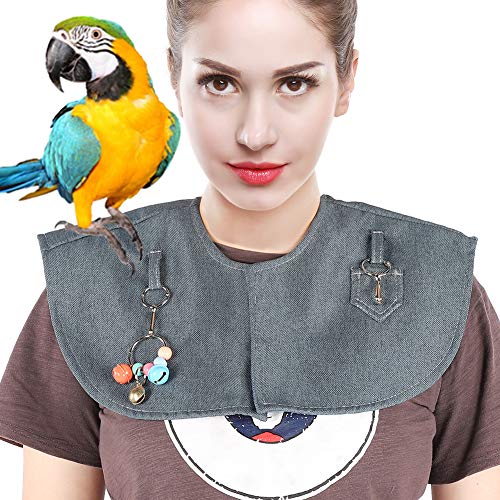 TOPINCN Parrots Shoulder Protector Anti-Scratch Shawl Parrots Pad Shawl Shoulder Cape for Training Parrots to Stand on Shoulder