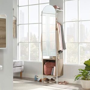 Sauder Anda Norr Entryway Storage, L: 18.74" x W: 11.89" x H: 71.85", White Finish