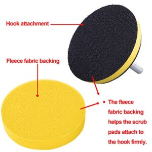 SIQUK 9 Pieces Car Polishing Pad Kit 7 Inch Buffing Pads Foam Polish Pads Car Polisher Attachment for Drill