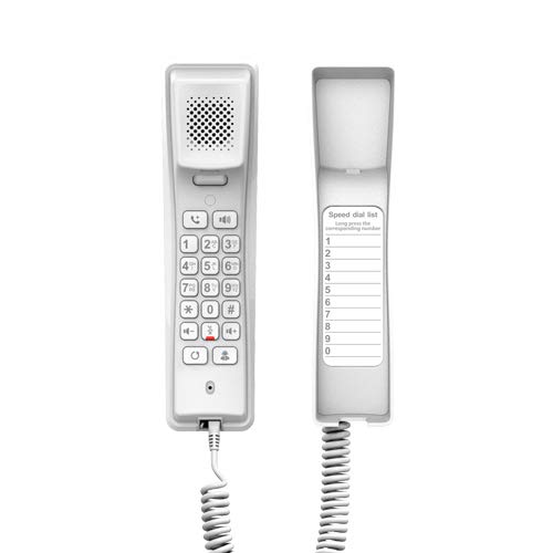 Fanvil H2U Compact IP Phone, PoE Sip Phone for Hotel Bathroom,Wall-Mounted Door Phone