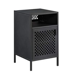 sauder boulevard café night stand, l: 14.49" x w: 14.96" x h: 24.02", black finish