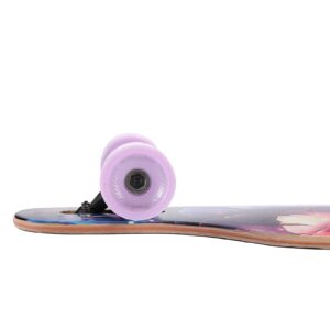 Hawkeye 41 inch Freeride Longboard 8 Layer Canadian Maple Wood Skateboard Complete Cruiser, Cruiser for Cruising, Carving, Freestyle and Downhill