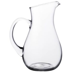 Glass Water Pitcher with Spout – Elegant Serving Carafe for Water, Juice, Sangria, Lemonade, and Cocktails – Crystal-Clear Glass Beverage Pitcher.