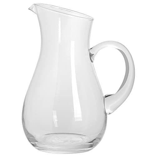 Glass Water Pitcher with Spout – Elegant Serving Carafe for Water, Juice, Sangria, Lemonade, and Cocktails – Crystal-Clear Glass Beverage Pitcher.