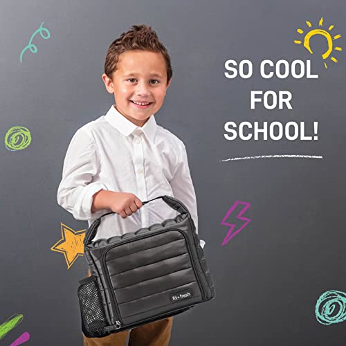 Fit+Fresh Willow Insulated Lunch Box for Kids, Lunch Box Kids Love for School - Lunch Bag Kids, Lunch Box Kids, Lunch Box for Girls, Lunch Box for Boys, Kids Lunch Bag, Lunchboxes Kids, Kids Lunchbox