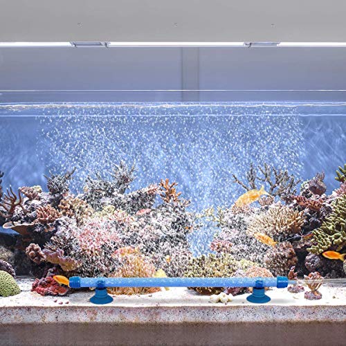 Quickun Aquarium Air Stone Bubble Wall Tube Oxygen Diffuser Bar Decor Accessory for Fish Tank 7 Inch Length,2PCS