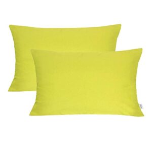 homey cozy 7h5240-lime-1420-2pk accent pillow, lime