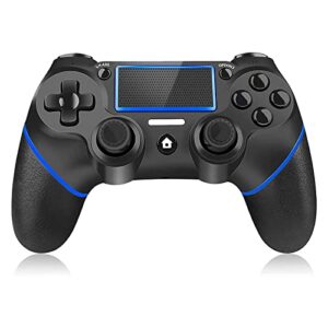 y team wireless controller for ps4, wireless ps4 gaming controller usb gamepad joypad controller with dual-vibration for ps4/ slim/pro/pc(win 7/8/10)