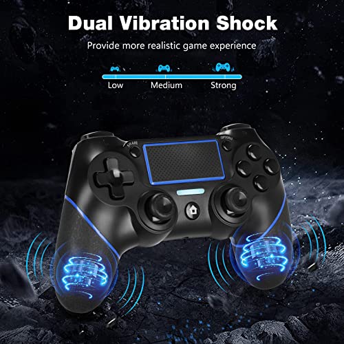 Y Team Wireless Controller for PS4, Wireless PS4 Gaming Controller USB Gamepad Joypad Controller with Dual-Vibration for PS4/ Slim/Pro/PC(Win 7/8/10)