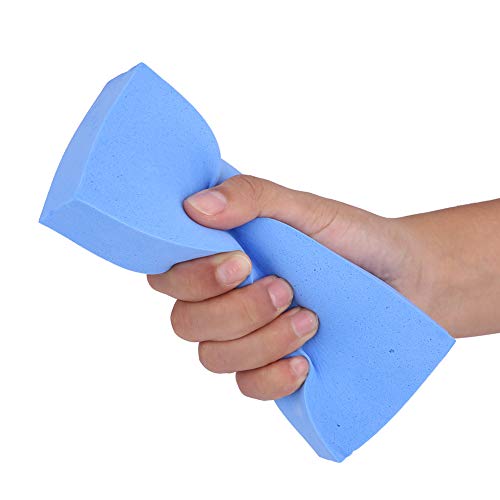 Car Washing Sponge,3Pcs Car Multifunctional PVA Super Absorbent Cleaning Sponge Block Washing Tools (Blue)