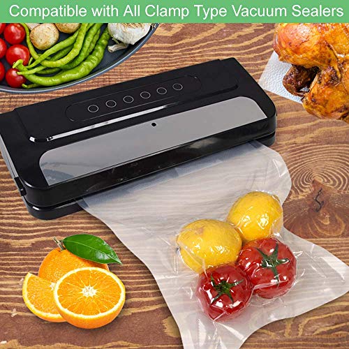 WVacFre 4Pack 8X50 (Total 200 Feet) Food Vacuum Sealer Bags Rolls with Commercial Grade,BPA Free,Heavy Duty,Great for Food Vac Storage or Sous Vide Cooking