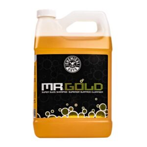 chemical guys cws213 mr. gold foaming car wash soap (works with foam cannons, foam guns or bucket washes) safe for cars, trucks, motorcycles, rvs & more, 128 fl oz (1 gallon), pina colada scent