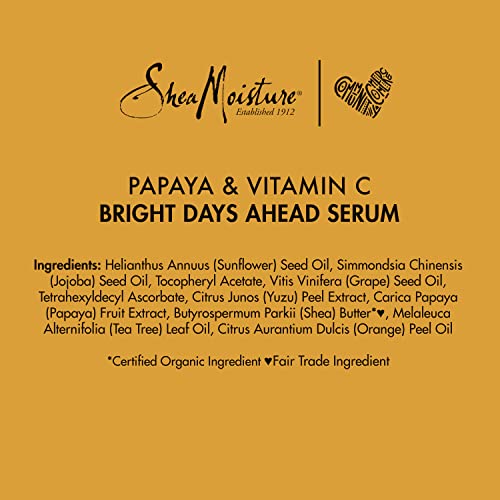 SheaMoisture Serum For All Skin Types Papaya and Vitamin C Vitamin C Serum 1 oz