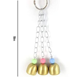 5 Pieces Birds Toys, Cages Decorative Accessories, Hanging Hammock Bell Swing Chewing Toys for Parrots, Small Parakeet, Parakeet, Conure, Cockatiel, Love Birds, Mynah