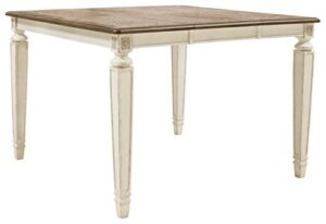 signature design by ashley realyn dining room table, 0, off white and brown