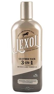 lexol leather tack 3-in-1 quick care formula, 16.9 ounces