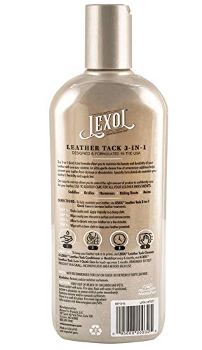 Lexol Leather Tack 3-in-1 Quick Care Formula, 16.9 Ounces