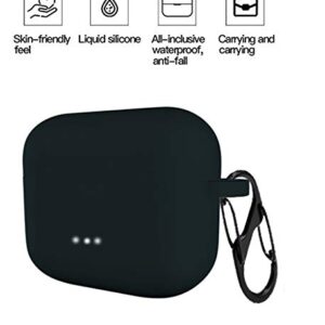 Ankersaila Case Compatible with Anker Liberty Air 2,Shock Drop Proof Soft Silicone Protections Case Cover (Black)