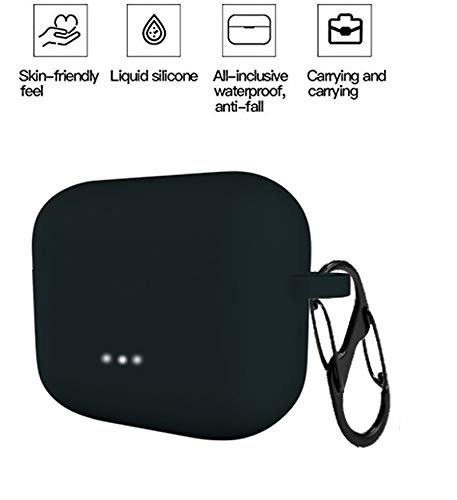 Ankersaila Case Compatible with Anker Liberty Air 2,Shock Drop Proof Soft Silicone Protections Case Cover (Black)