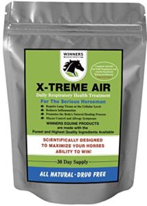 winners equine products x-treme air 30 day - daily respiratory health treatment