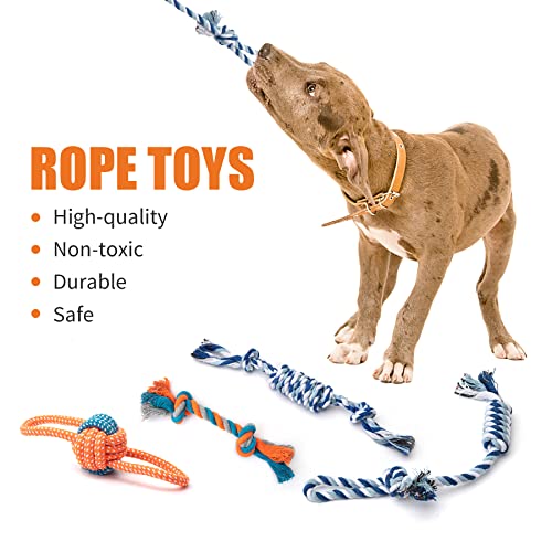 Toozey Puppy Toys, 12 Pack Puppy Toys for Teething Small Dogs, Cute Dog Toys Small Dogs, Stuffed Plush Squeaky Small Dog Toys, Non-Toxic and Safe Ropes Puppy Chew Toys