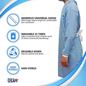 NYOrtho Non-Surgical Reusable Washable protective Isolation Gown Level 2 (1 pack)