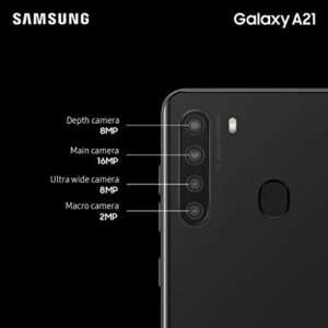SAMSUNG Galaxy A21 LTE Verizon | 6.5" Screen | 32GB of Storage | Long Lasting Battery | Single SIM | 2020 Model | US Version | Black - (SM-A215UZKAVZW)