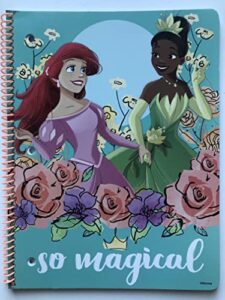 spiral bound princess ''be the hero of your journey'' 50 sheet wide ruled notebook - 8 x 10.5 inches
