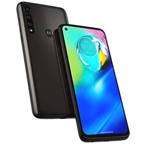 Moto G8 Power w/ 5000 mAh Battery (64GB, 4GB) 6.4" Dual SIM GSM Factory Unlocked, Global 4G LTE International Version (at&T/T-Mobile/MetroPCS/Cricket/H2O) XT2041-1 (64GB SD + Case Bundle) Smoke Black