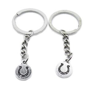 100 pieces keyring keychain wholesale suppliers jewelry clasps ot8c3q horseshoe horse hoof