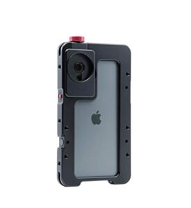 beastcage for iphone 11 pro max. professional camera cage for iphone with integrated cold shoe mount, tripod mounts and interchangeable lens mount interface. from beastgrip.